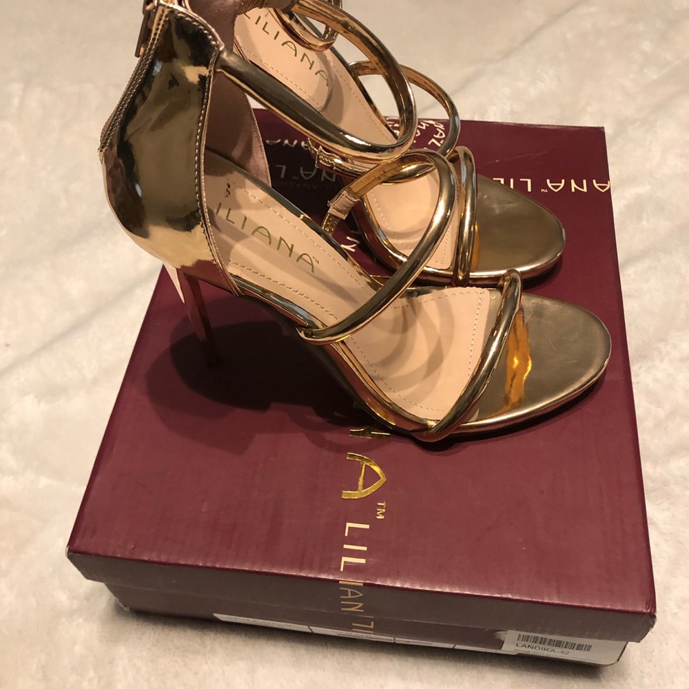 Rose gold heels